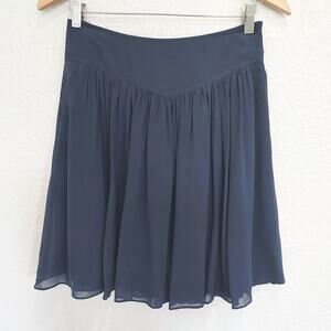 Odille Midnight Blue Flowy Mini Skirt
